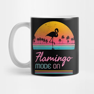 Flamingo 80s Vaporwave Retro Vintage Sunset Mug